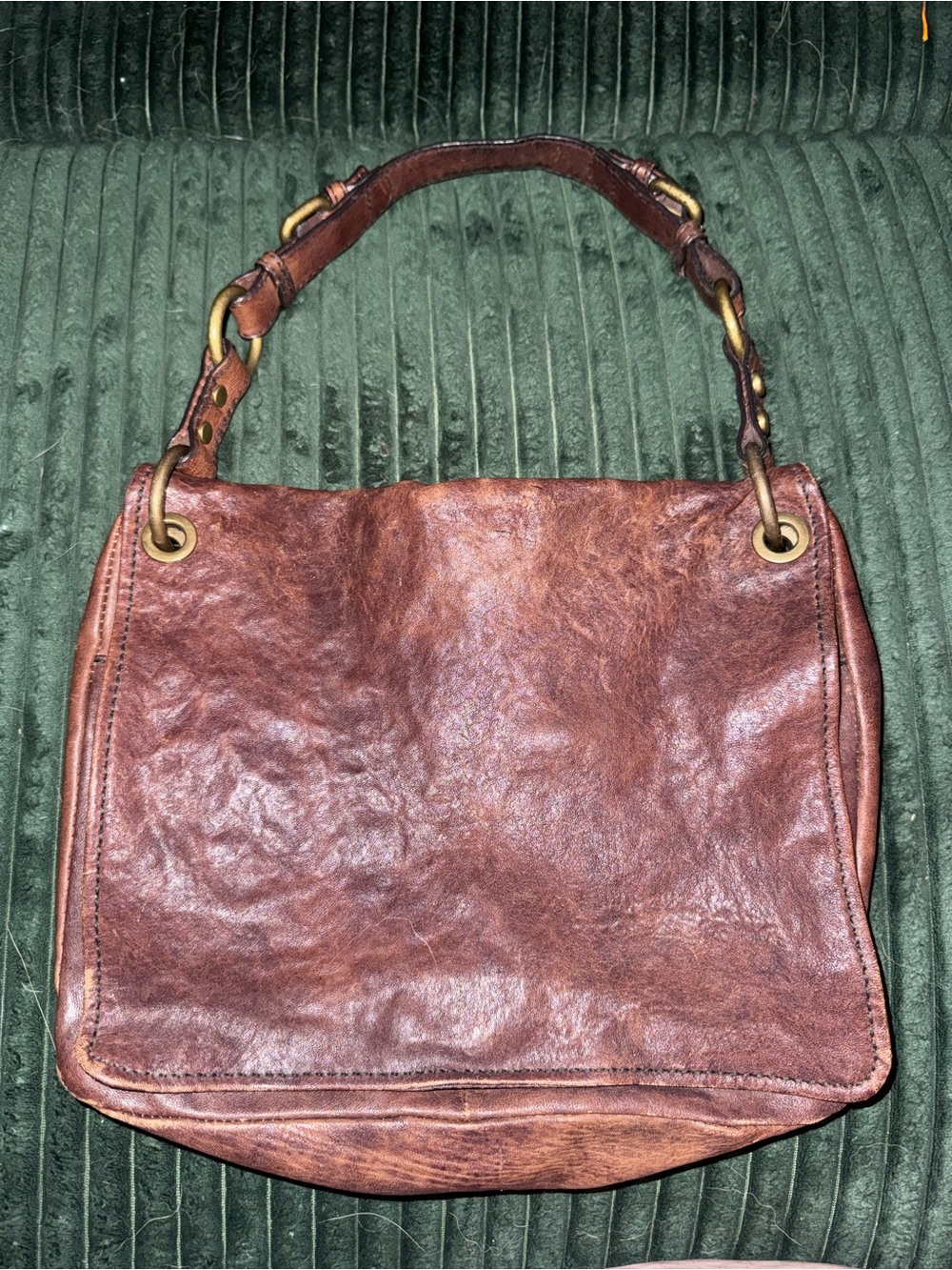 Fossil 🔑 Classic Brown Leather Shoulder Bag